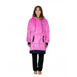 Poncho Plaid Viola - ALL-IN 