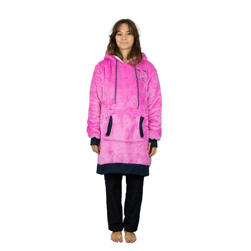 Poncho Plaid Viola - ALL-IN 