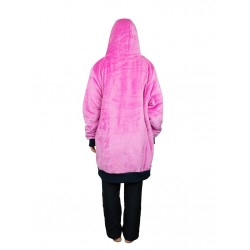 Poncho Plaid Viola - ALL-IN 