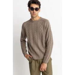 MOHAIR FISHERMANS KNIT - RHYTHM