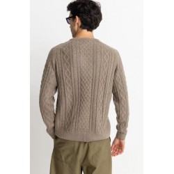 MOHAIR FISHERMANS KNIT - RHYTHM