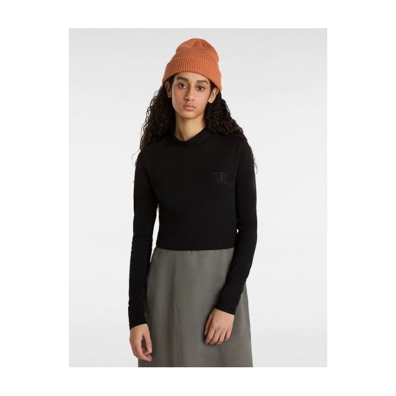 Mini Mock Neck LS PRGM BLACK - VANS Mini Mock Neck LS PRGM BLACK - VANS