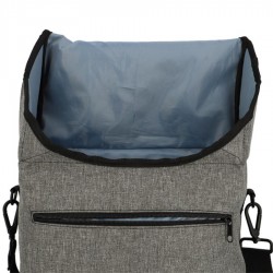 SACOCHE VELO LATERALE GRIS CLAIR - OPTIMIZ 