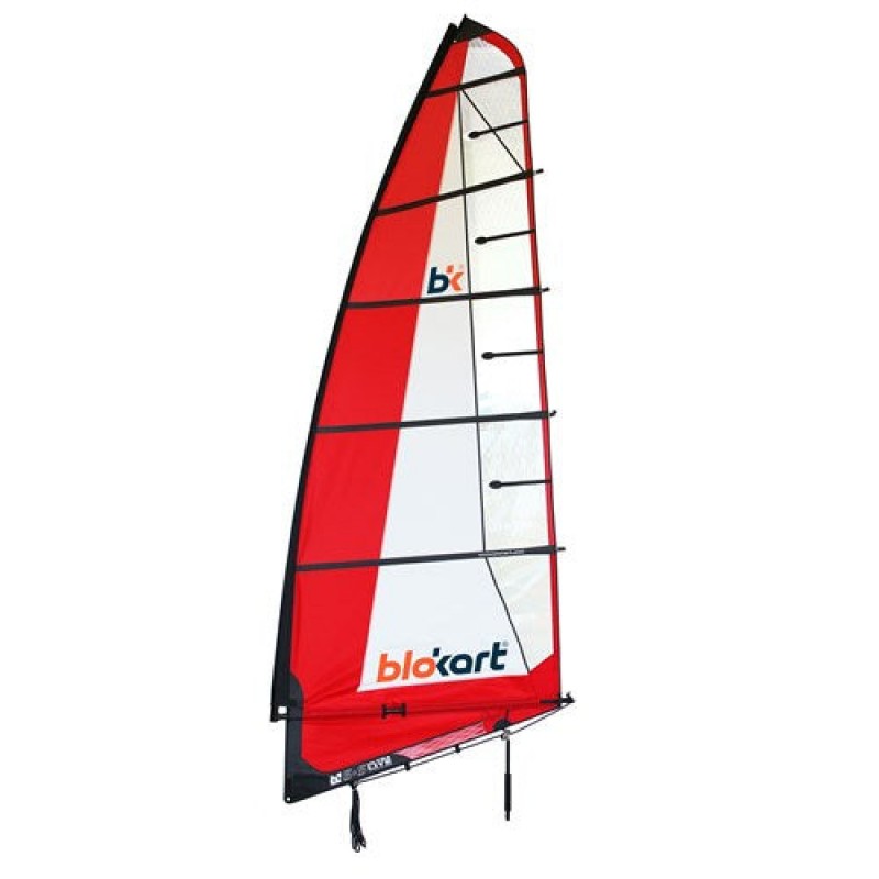 Voile Blokart complète 5.5m² (Bôme+pulley+écoute)