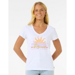 CALA V-NECK TEE - RIP CURL 