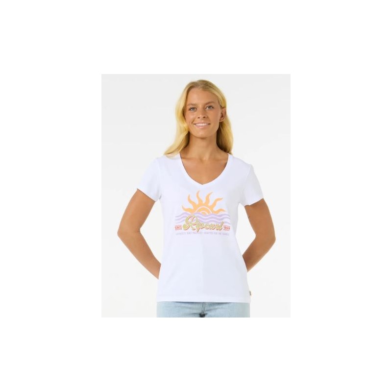 CALA V-NECK TEE - RIP CURL CALA V-NECK TEE - RIP CURL