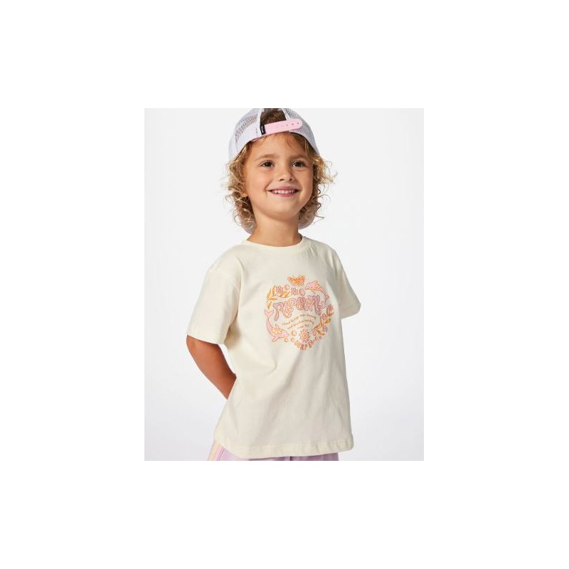 RAINBOW LOGO/DESTO TEE - RIP CURL