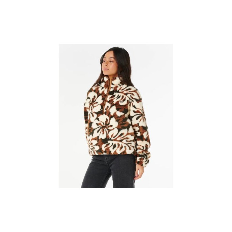 CALA NIGHTS 1/4 ZIP POLAR FLEE - RIPCURL CALA NIGHTS 1/4 ZIP POLAR FLEE - RIPCURL