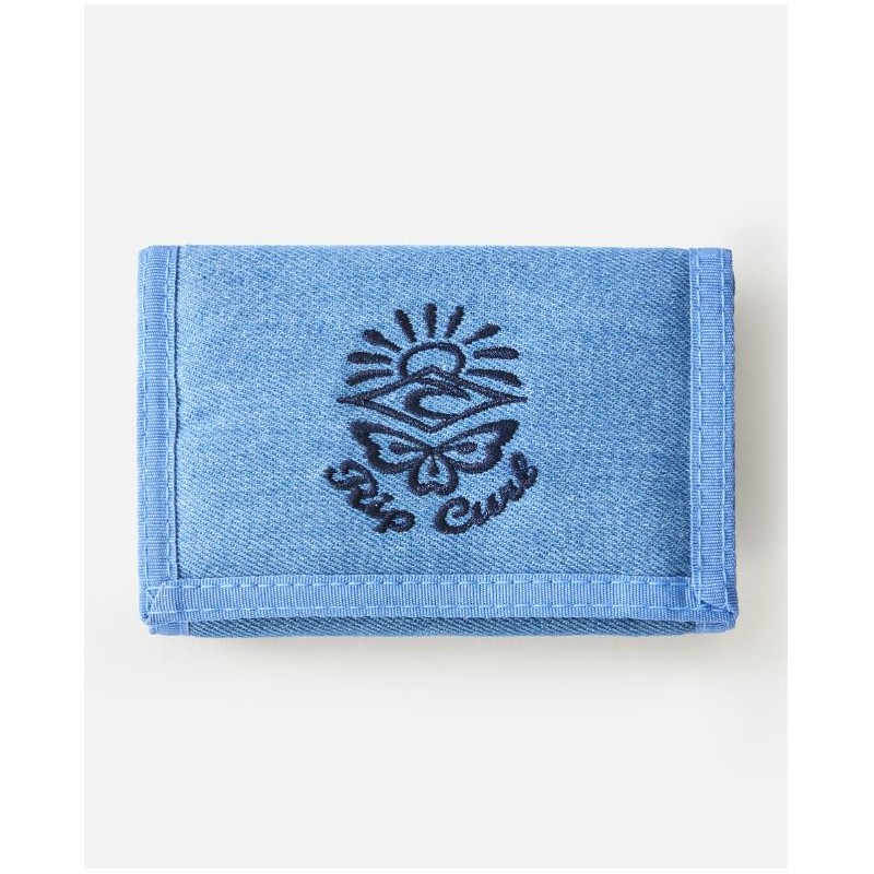 DISTRESSED DENIM WALLET - RIP CURL DISTRESSED DENIM WALLET - RIP CURL