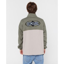 HERITAGE OVAL 1/4 ZIP CREW - RIP CURL 