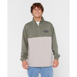 HERITAGE OVAL 1/4 ZIP CREW - RIP CURL 