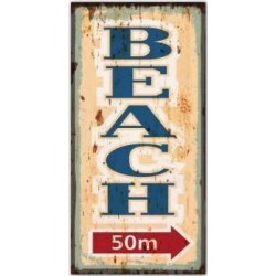 PLAQUE BEACH 50 M - SURFPISTOLS 