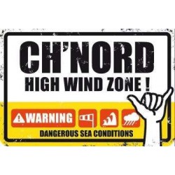 PLAQUE CH.NORD HIGH WIND AREA - SURFPISTOLS 