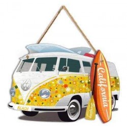 PLAQUE MINI BUS CALIFORNIA - SURFPISTOLS 