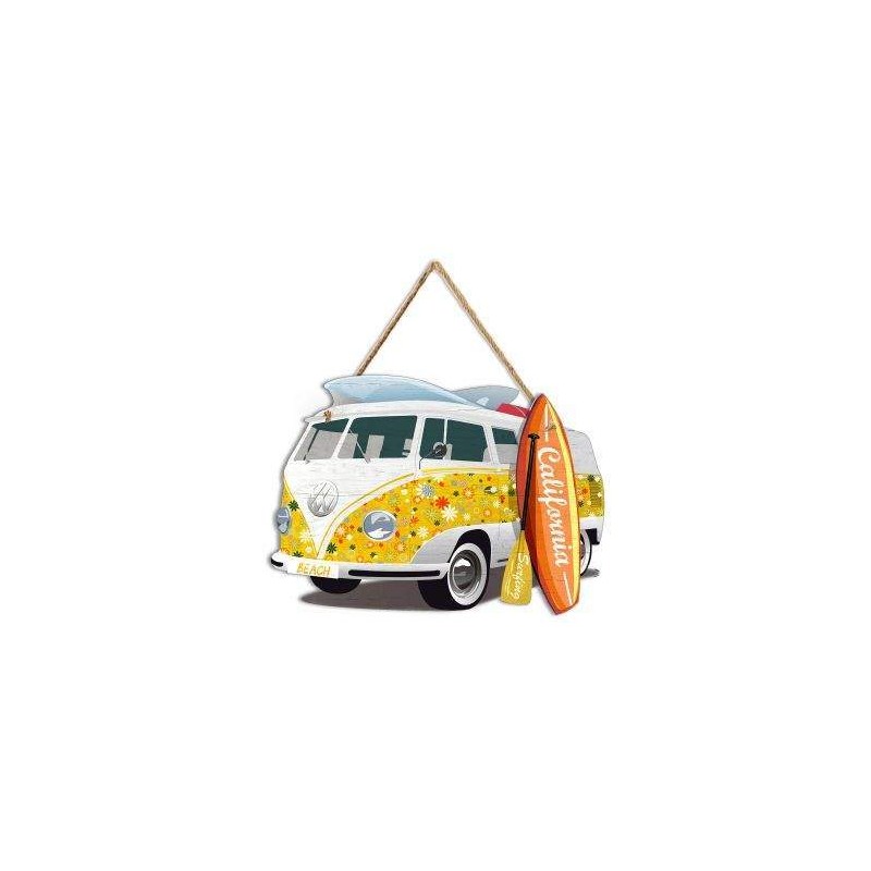 PLAQUE MINI BUS CALIFORNIA - SURFPISTOLS PLAQUE MINI BUS CALIFORNIA - SURFPISTOLS