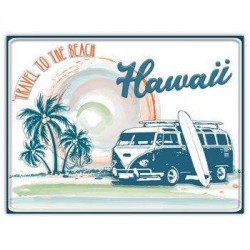 PLAQUE TRAVEL TO THE BEACH - SURFPISTOLS 