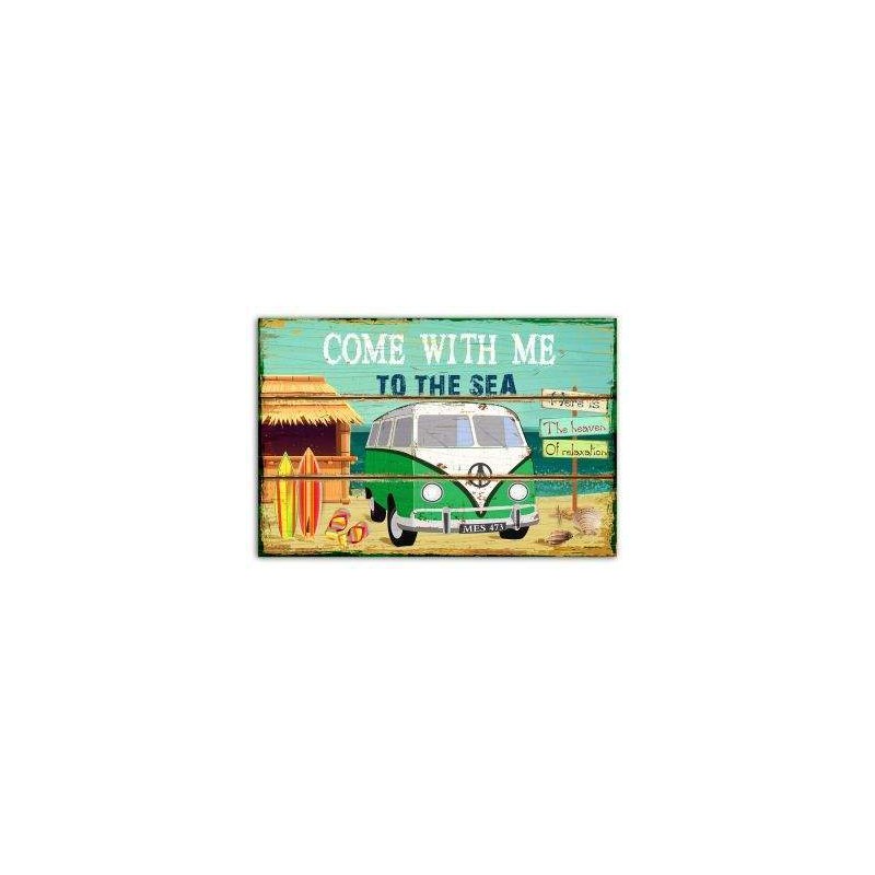 TABLEAU WOOD COME WITH ME - SURFPISTOLS 