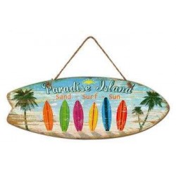 TABLEAU WOOD PARADISE ISLAND - SURFPISTOLS 