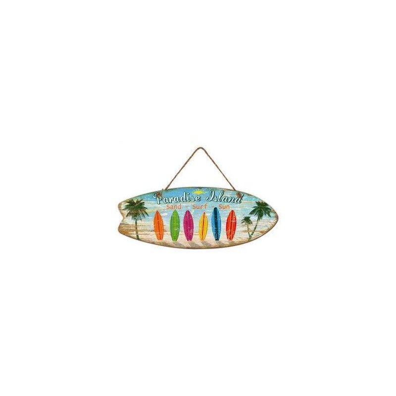 TABLEAU WOOD PARADISE ISLAND - SURFPISTOLS 