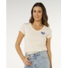 RC HEART V NECK TEE - RIPCURL