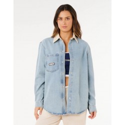 SURF SIDE RELAXED DENIM SHIRT - RIP CURL 