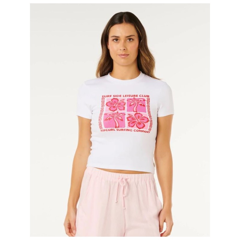 SURF SIDE FITTED TEE - RIP CURL 