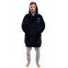 PONCHO PLAID Blue/Grey - ALL IN